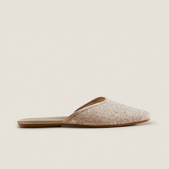 ZARA GLITTER SLIPPERS - Picture 2 of 6